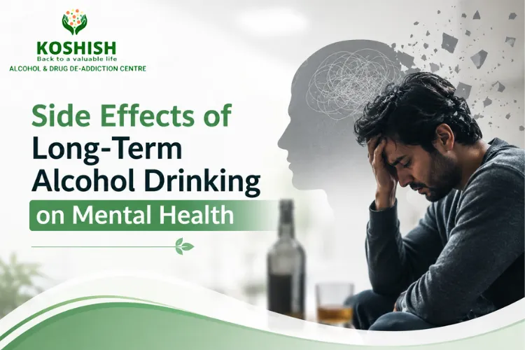 Side Effects of Long-Term Alcohol Drinking on Mental Health - Koshish Deaddiction